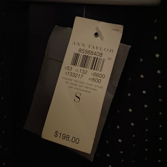 Ann Taylor Black & White Spotted Coat - Picture 6 of 8